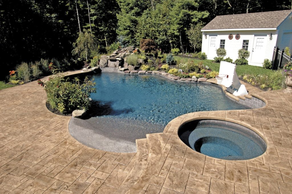 Stamped Concrete Pool Patio