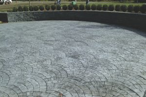 european fan stamped concrete