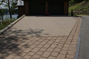 Permeable paver driveway drain