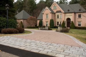 Paver driveway with apron