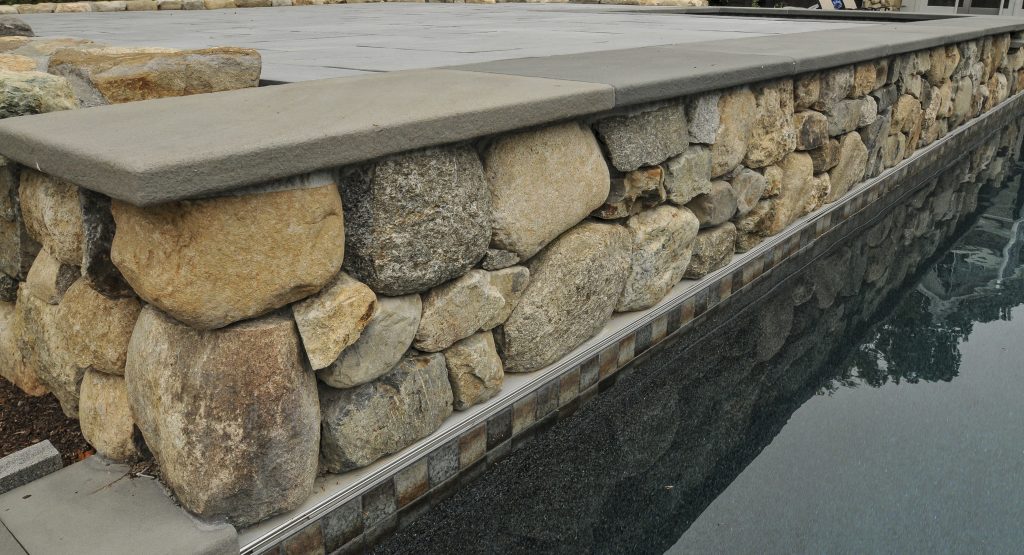 Paver and Natural Stone retaining wall