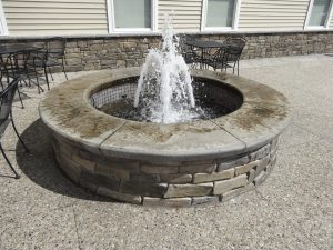 Simple Stacked Stone Fountain