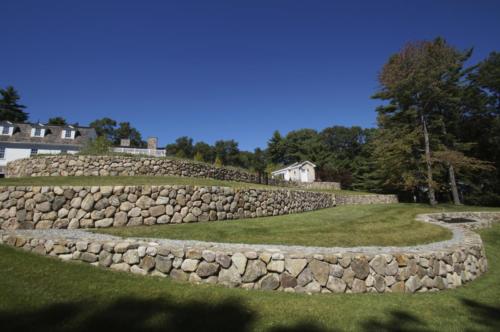 Natural Stone retaining walls