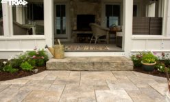 Silver Travertine Walkway - Triad Associates