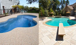 Concrete or Pavers with My Fiberglass Pool?