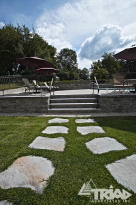 Natural Stone minimalist walkway