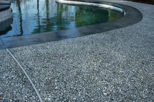 Aggregate Pool Patio