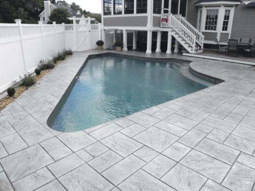 Stamped Concrete Pool Patio