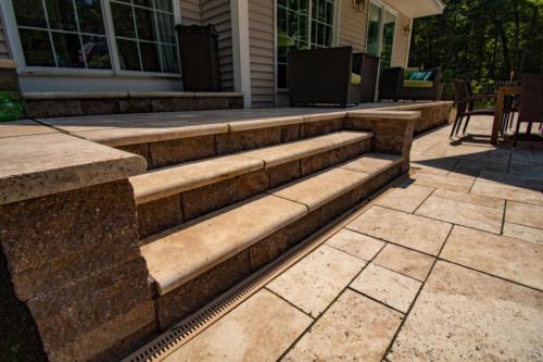 Natural Stone Patio and Steps