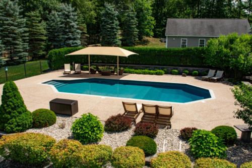 Exposed Aggregate Pool Patio