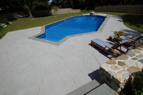 Stamped Concrete Pool Patio