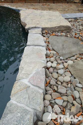 Pool-Coping with Natural Stone
