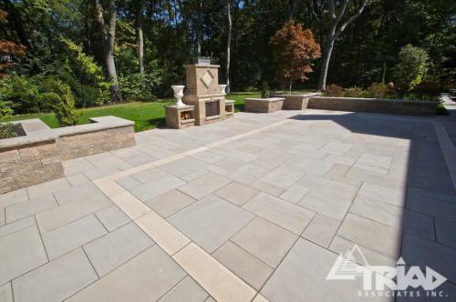 Paver Patio with Outdoor Fire Place