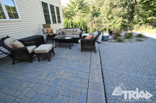 Exposed Aggregate and Paver Patio