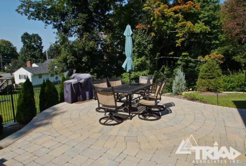 Paver Patio with Seating Area