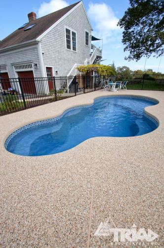 Exposed Aggregate Pool Deck