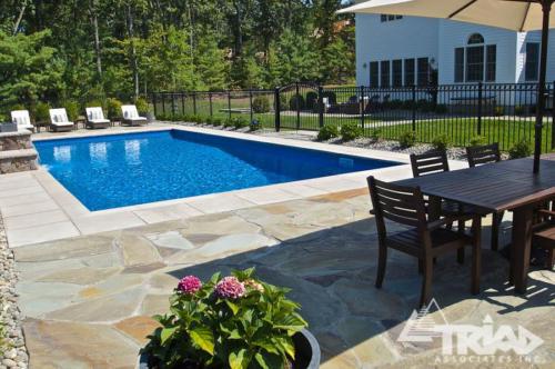 Natural Stone Pool Patio
