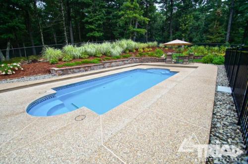 Exposed Aggregate Pool Deck