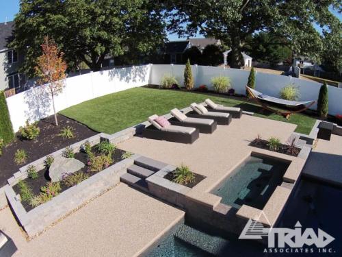 Exposed Aggregate Pool Patio