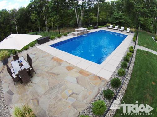 Natural Stone Pool Patio