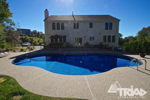 Exposed Aggregate Pool Deck