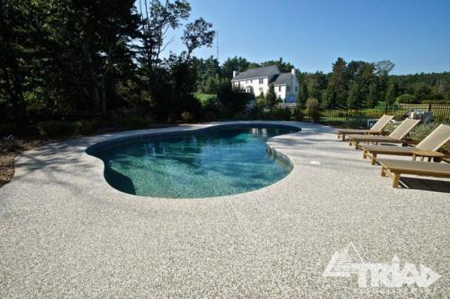 Exposed Aggregate Pool Deck