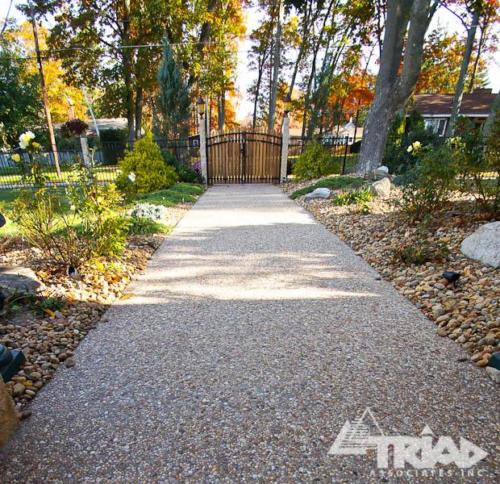 Exposed Aggregate Walkway