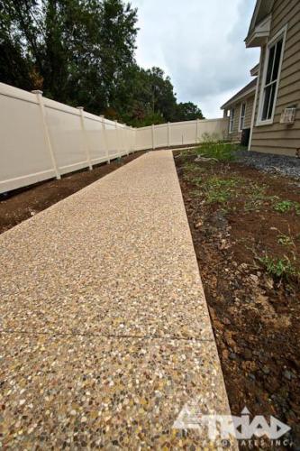 Exposed Aggregate Walkway