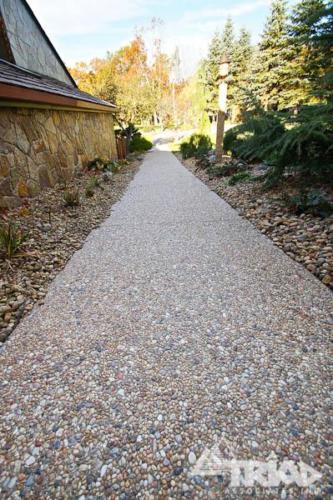 Exposed Aggregate Walkway