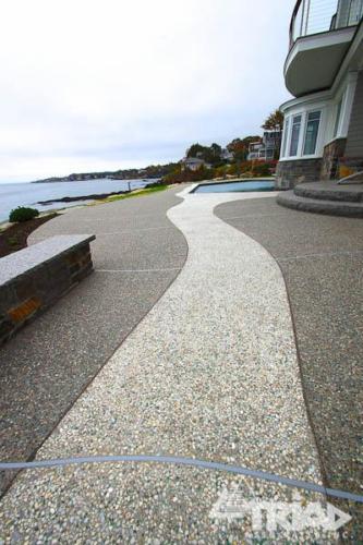 Exposed Aggregare Walkway Multi Colors