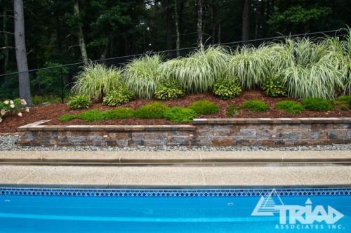 Pool Retaining Wall