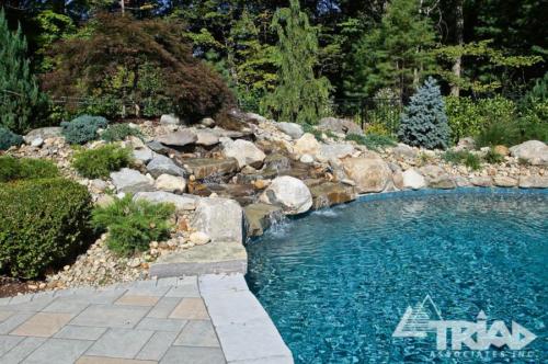 Pool Waterfall Hardscape Water Feature