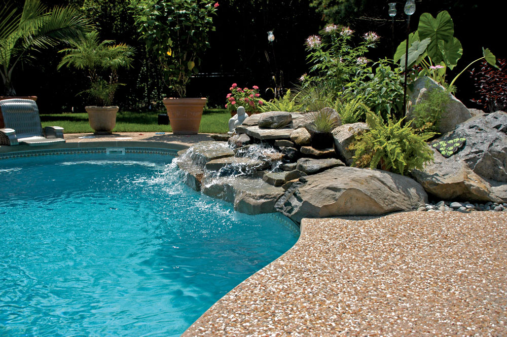 How to build a natural stone pool waterfalL